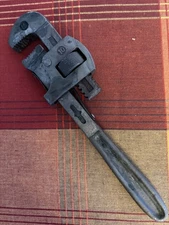 VINTAGE  STILLSON #10 Pipe Plumbing WRENCH by The Erie Tool Works