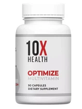 10X Health Optimize Methylated Multivitamin 90 Caps EXP 04/2027
