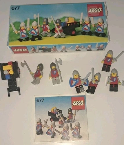 Lego 677 6077 Knight's Procession Castle Set W/Complete Box & Manual Vintage