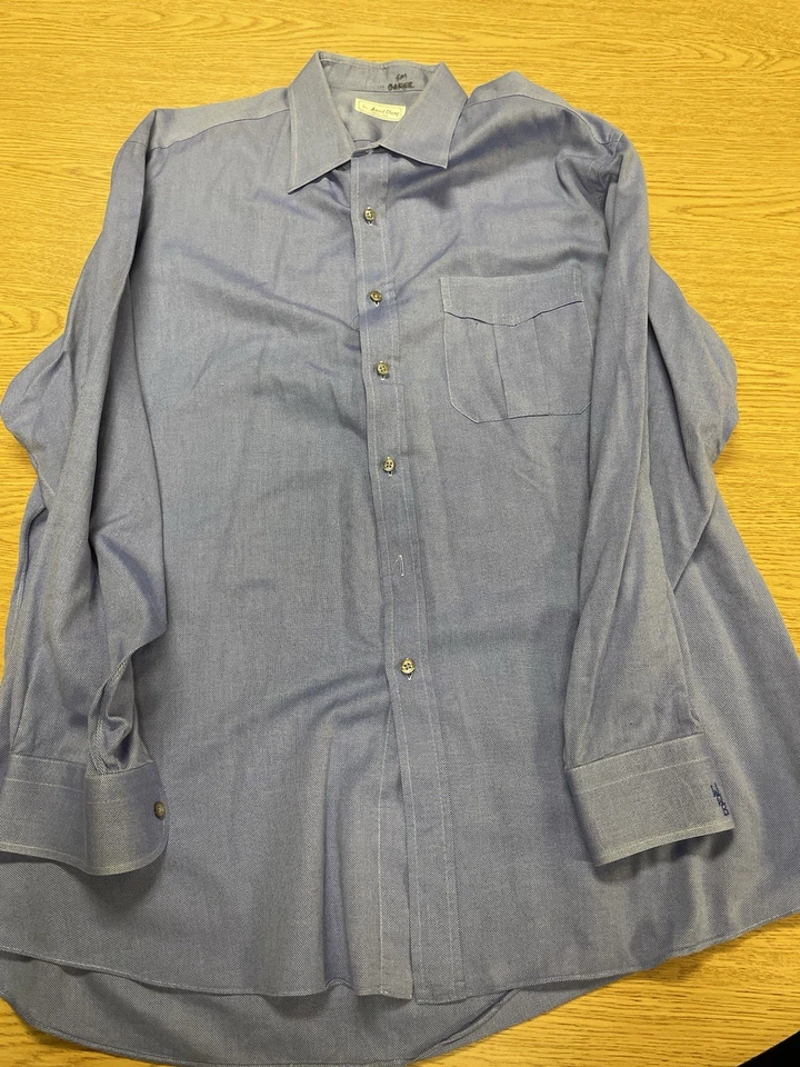 Lote de 2 camisas de vestir para hombre Ascot Chang / talla 2XL / hechas en Hong Kong Foto 4 de 4