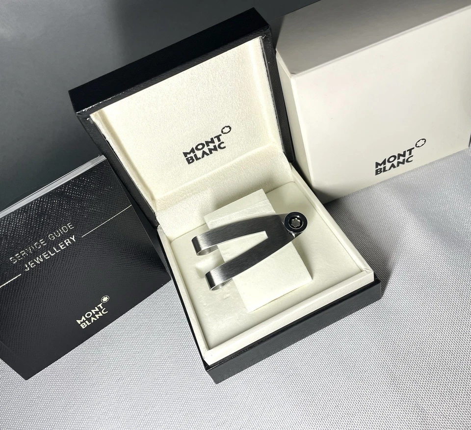 Autentico bellissimo portafoglio Montblanc Meisterstuck Star fermasoldi in... - Immagine 3 di 4