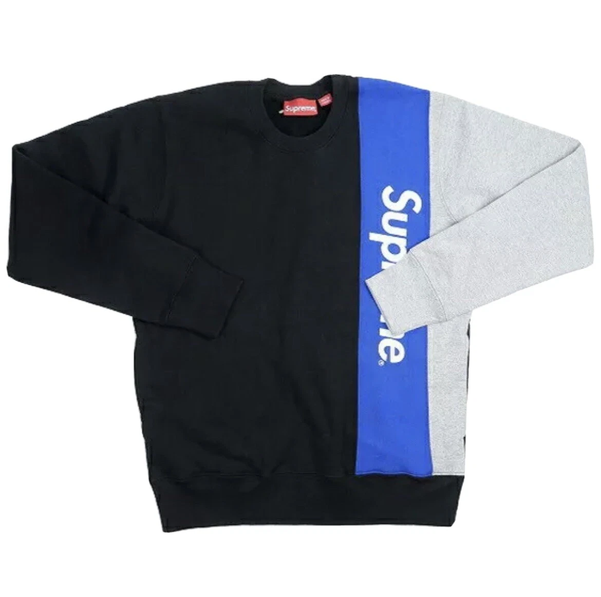 SUPREME 16SS Panelled Crewneck BLACK medium