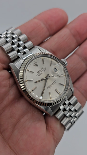 Rolex Datejust Silver Dial Watch - Ref 16014 in Excellent Unpolished Condition - Video 1 of 1