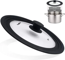 Universal Lid for Pots, Pans and Skillets & Frying Pan - Small Pan Lids Fits 6.5