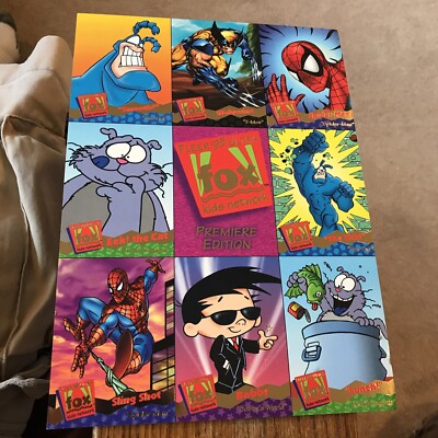 【PSA9】web ガーディ 006/048 1st 1995 FOX KIDS NETWORK FLEER ULTRA UNCUT 9 CARD PROMO SHEET Spider