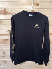 Simply Southern Christmas Gold Black Tartan Long Sleeve Shirt Sz S