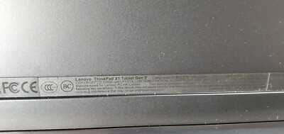 Lenovo ThinkPad X1 Tablet 2nd Gen 12.3