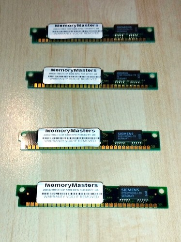 30 pin SIMM 4 x 1MB PC RAM Siemens - 第 1/1 張圖片