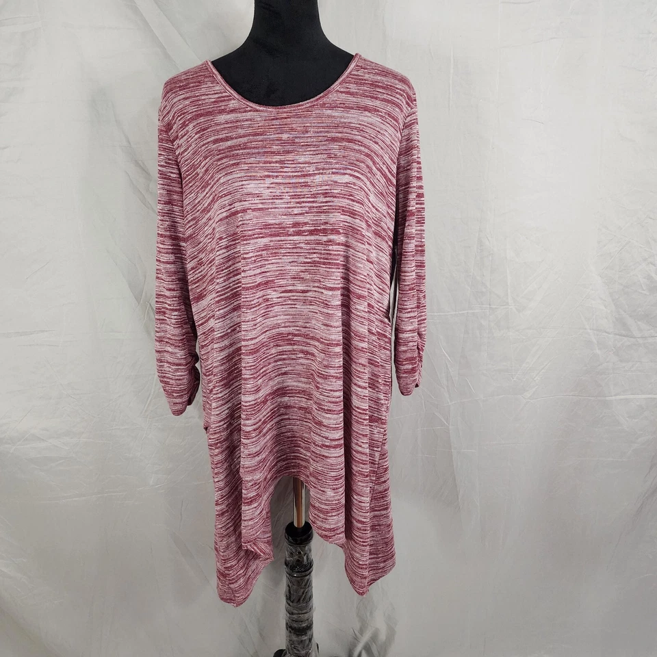 ¡¡Nuevo!! Túnica SERENA WILLIAMS Talla 2X Firma Declaración Tejido Mármol Mordedura de Tiburón Foto 4 de 4