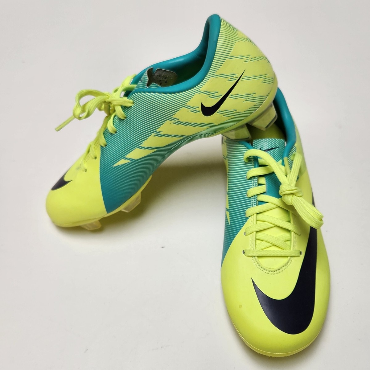 Nike Jr. Mercurial Vapor VII FG Kids Soccer Shoes Volt-Green | eBay