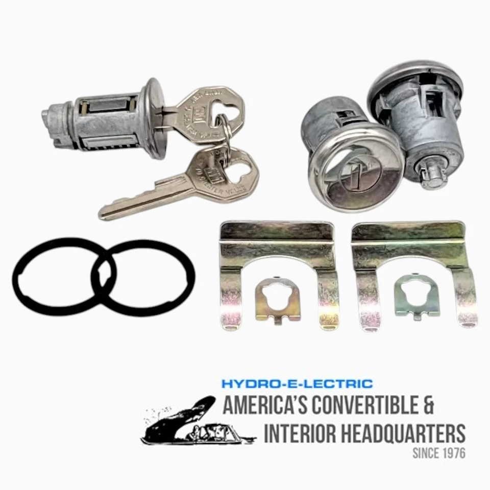 Juego de cerradura de encendido y puerta - Llaves GM para Oldsmobile Cutlass 1962-1965, 442 y F85 Foto 2 de 4