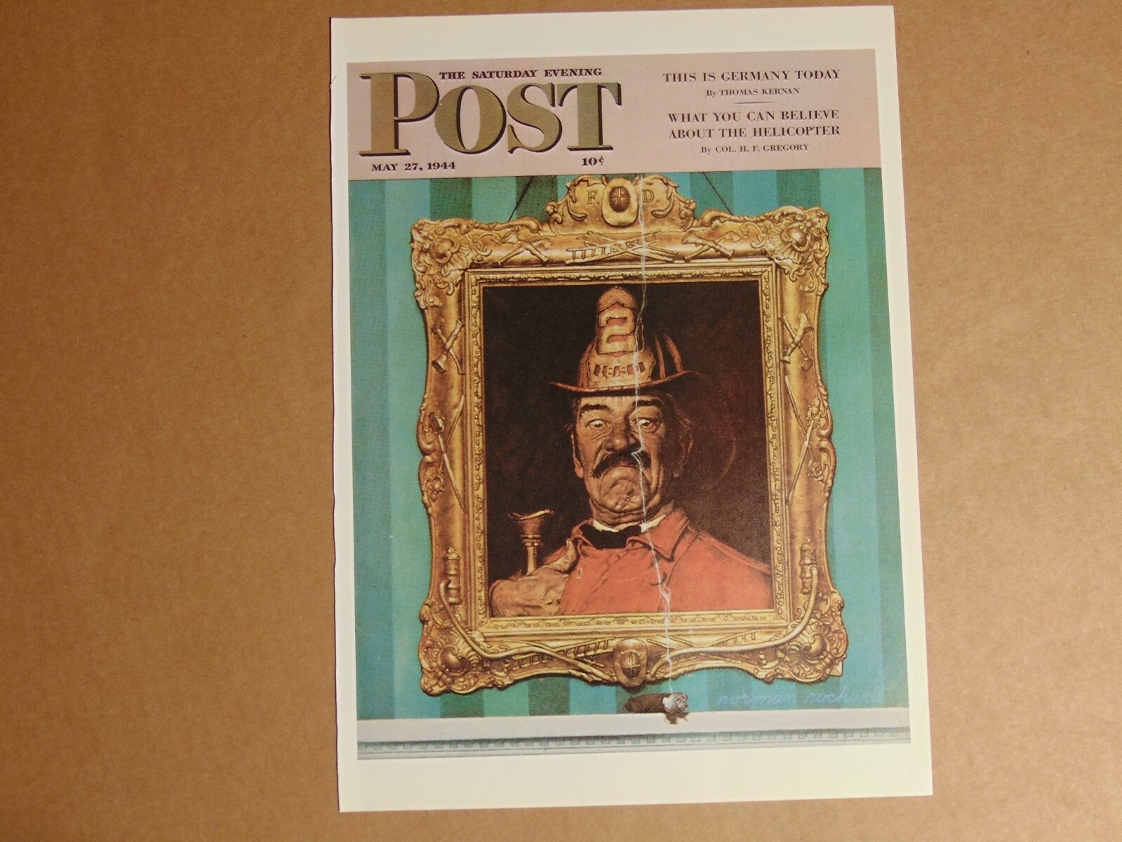 Saturday Evening Post May 27,1944  (REPRINT) Norman Rockwell (COVER ONLY)