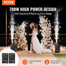 Cold Spark Firework Machinex2 700W 6.6-16.4ft Stage DJ Wedding Event Party