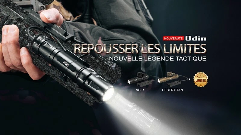 Lampe Torche Olight Odin – 2000 Lumens – Fixation Picatinny et Switch - Imagen 2 de 4