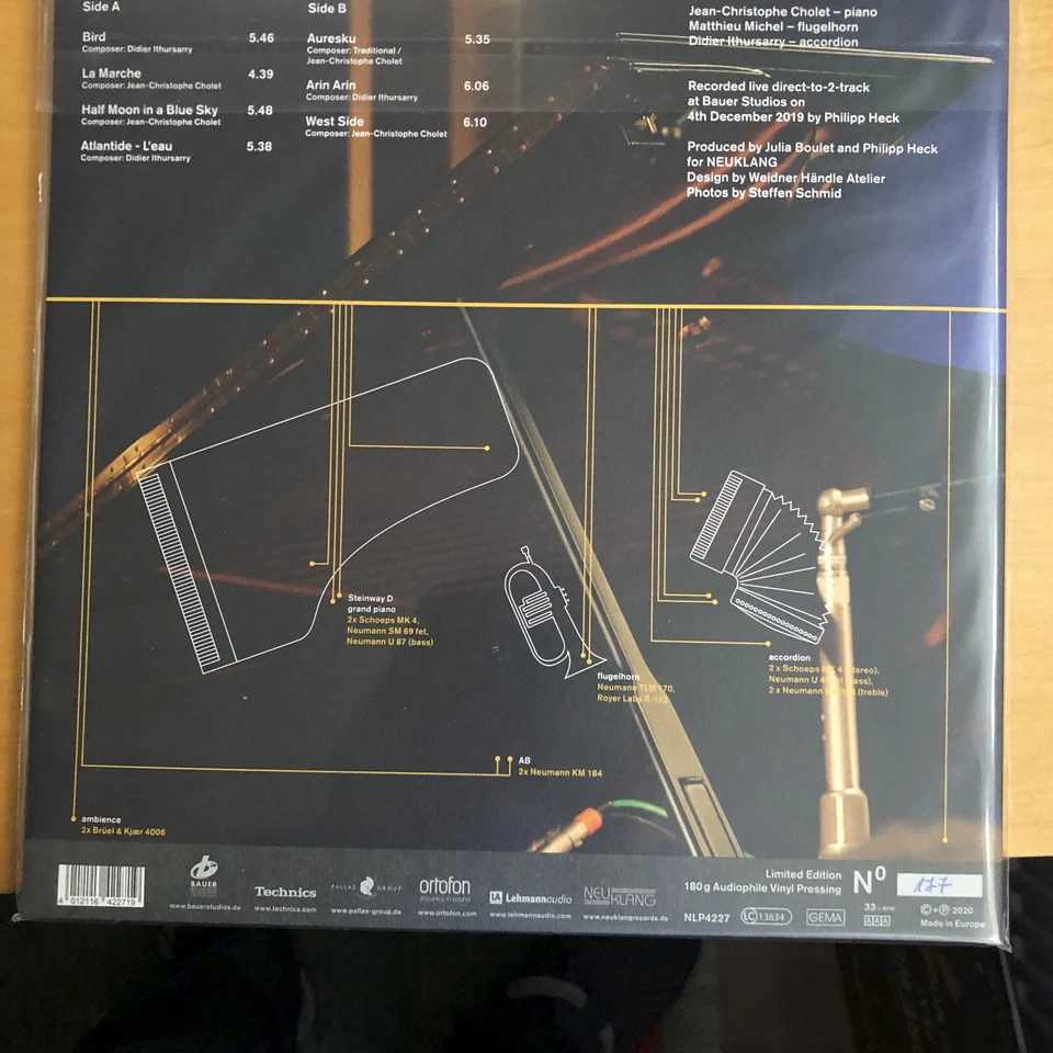 J.C.CHOLET / M.MICHEL / D.ITHURSAR  - Bauer Studio Konzert limitiert , audiophil - Bild 2 von 2