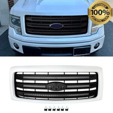Oxford White Front Bumper Grille New For 2009-2013 2014 Ford F150 F-150 Limited