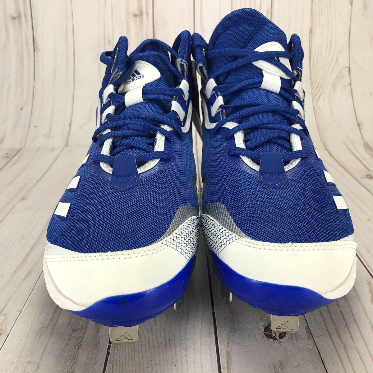 Adidas Icon 6 Mid Bounce Metal Baseball Cleats Royal Blue  display picture 1