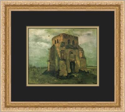 Vincent Van Gogh LA TORRE DEL CIMITERO DI NUENEN Custom Framed Print