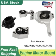 4PCS Engine Motor Mount For Nissan Altima 2.5L 2007-2017 A4339 A4340 A4353 A4350