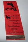 Matches Matchbook Cover Bevo's Restaurant Oklahoma City & Edmond Oklahoma OK — photo 1