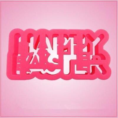Happy Easter Cookie Cutter 4 inches wide