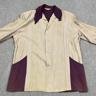 Vintage 40s 50s Halsem Gabardine Hollywood Blazer Jacket Mens