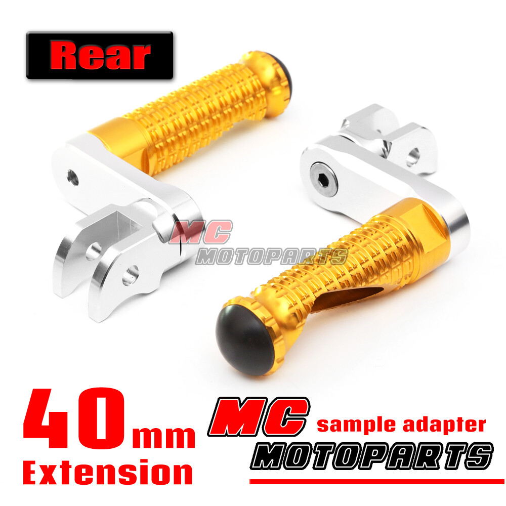 MPRO Gold Pillion Foot Pegs 40mm Adjustable For Kawasaki Z650 1722 21 20 19 18 eBay