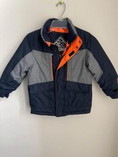 Zero X Posur Boys 5/6 Blue Gray Winter Puffer Jacket No Hood