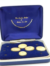 5  London Badge Button Co. Buttons - Greek Trojan Soldier  (EF797)