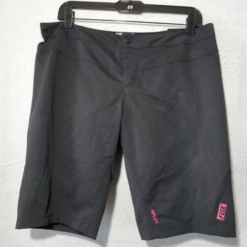 FOX Racing Defend Shorts Women’s Large Black W/ Padded 11" Inseam Ripley - Picture 2 of 12