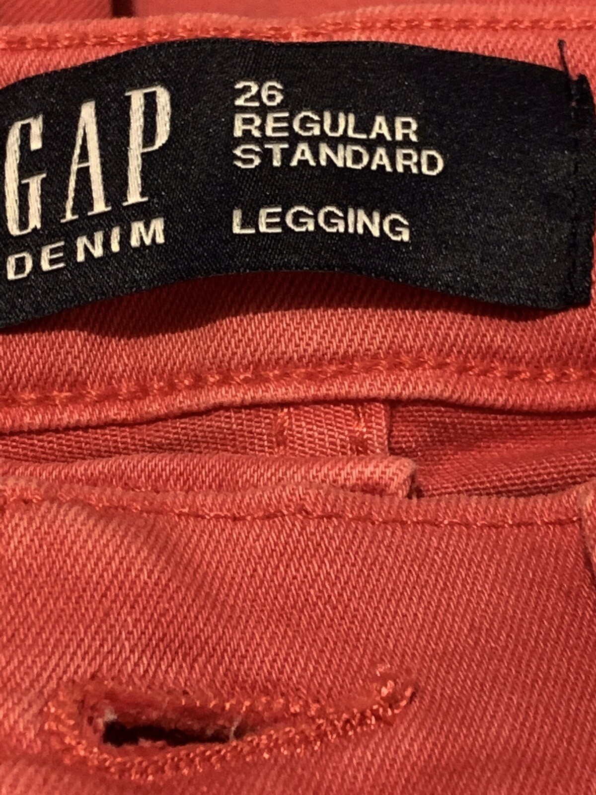 GAP Denim Pink Legging Jeans/Jeggings  W26/L26 image 4