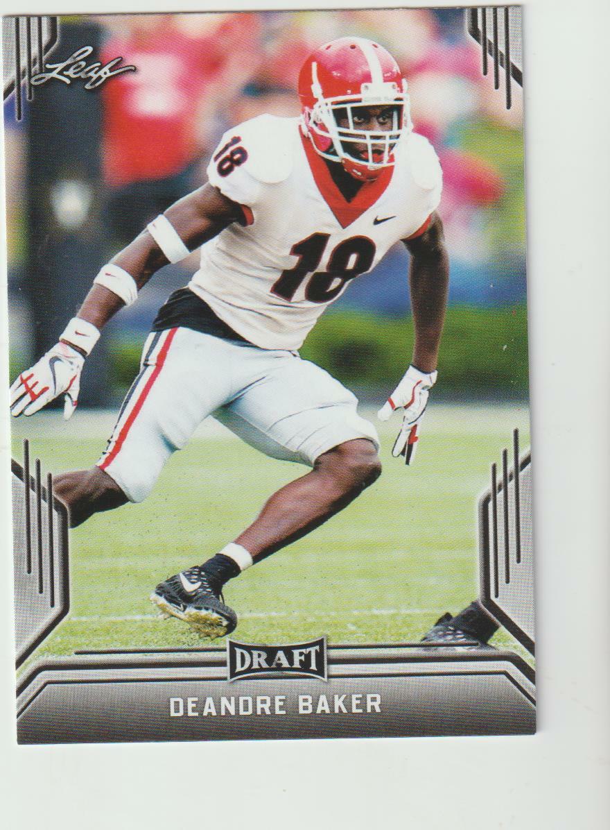 2019 Leaf Draft #18 Deandre Baker rookie card, Kansas City Chiefs