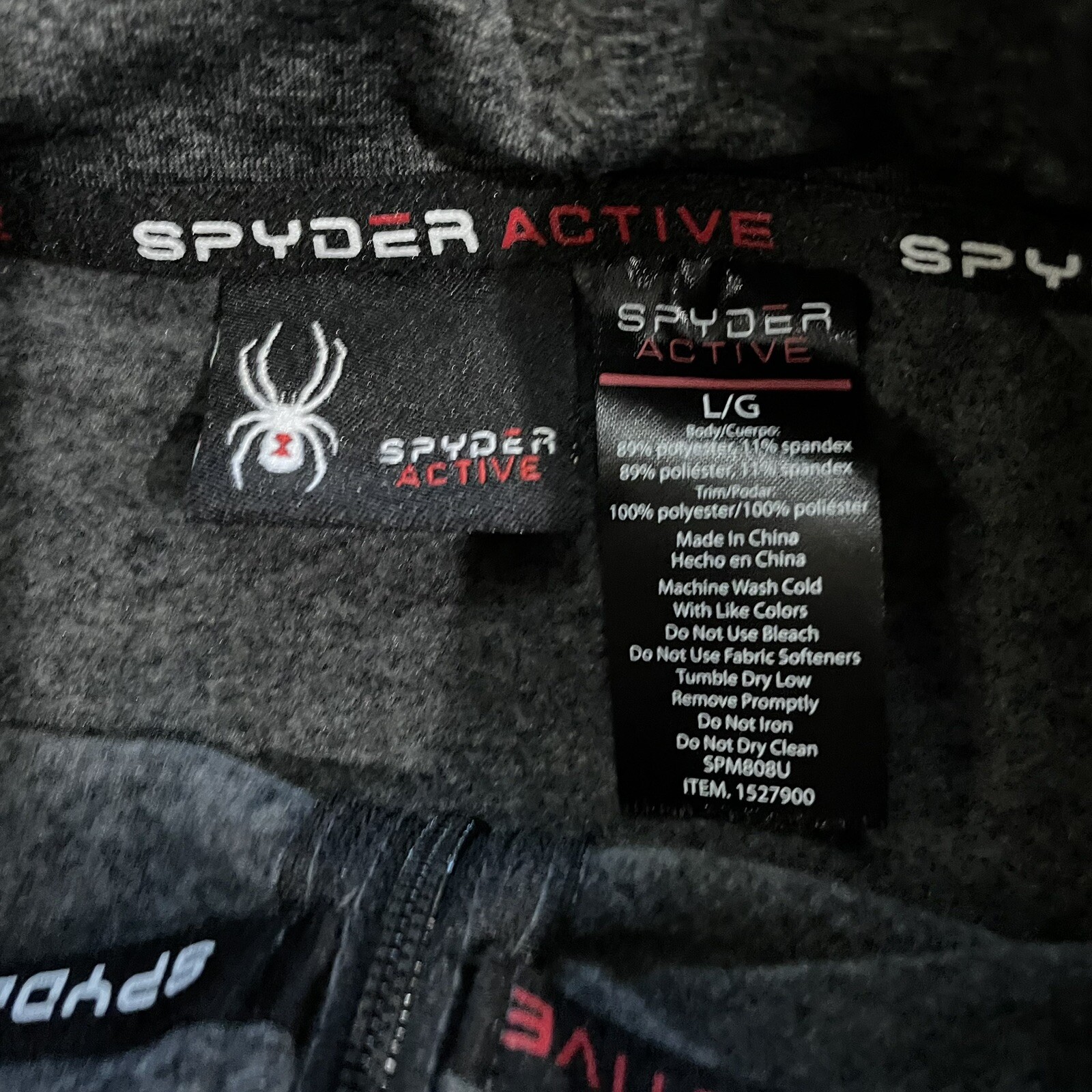 Spyder Active polyester blend gray pullover jacke… - image 4