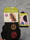 New Gaiam Chakra Embroidered Yoga Mat Bag Cinch Close - Plus 3 In 1 Strap/ Sling