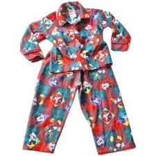 Vintage Mickey  s for Kids Stuff Disney Y2K Pajamas 2T Shirt Pants Plaid USA