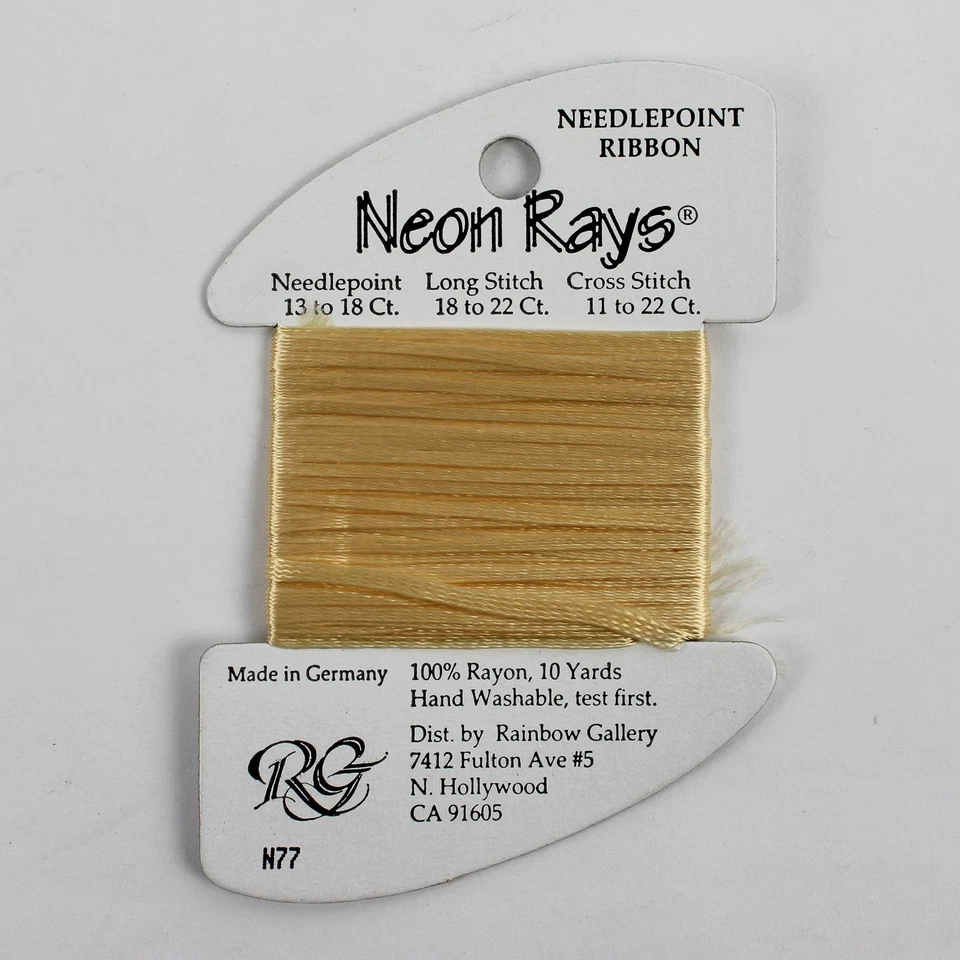 Lot of 4 Needlepoint Rayon Ribbon packs, 10 yds each, Assorted Colors  - Image 4 of 4