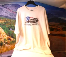 T-Shirt Indian Motorcycles Mens 3X Legendary 1901 Company Milwaukee NWT Cream L8