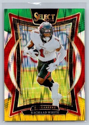 Rachaad White 2024 Select #88 Green & Yellow Prizm Shock Buccaneers