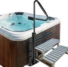 VIVOHOME 360 Rotatable Hot Tub Safety Handrail, Height Adjustable 34.7'' to 63''