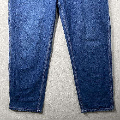 Carhartt Straight Denim Blue Jeans Carpenter Pants Mens 36 x 32 Workwear Vintage - Picture 4 of 10