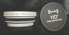 Opteka MACRO Double Lens! 45x HD Wide Angle Lens 58mm for camcorders ! Rare !