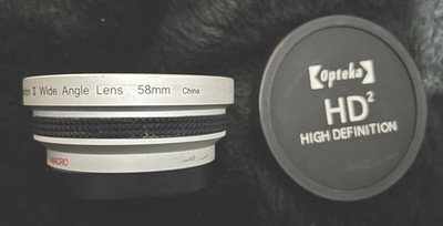 Opteka MACRO Doppellinse! 45x HD Weitwinkelobjektiv 58mm für Camcorder! Selten!