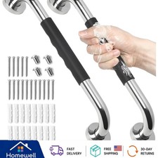 Versatile 16" Grab Bars - Ideal for Bathroom Safety in Any Home Environment
