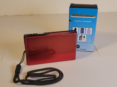 Olympus Mju μ 1040 Rot 10Mpx Digitalkamera Snapshot CCD Sensor - Funktionstüchtig