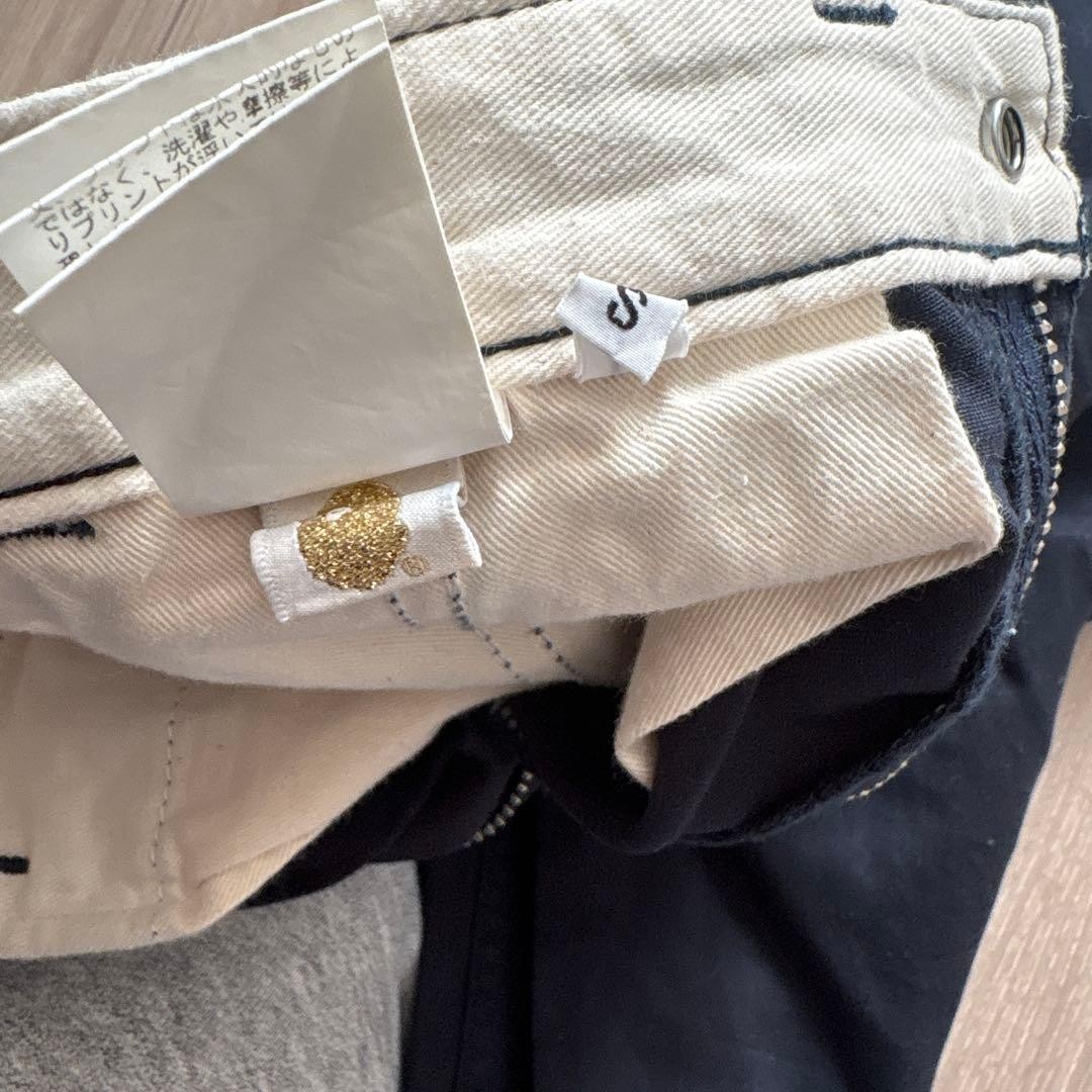 A BATHING APE Baby Milo Cotton Straight Chino Pants Navy S Inseam 74cm BA0226218 thumbnail 7