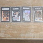 Topps/Donruss/Panini SGC Graded 4-Card NBA Lot Monroe Booker Tatum Auto