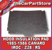 Under Hood Heat Insulation Pad Sound Shield Liner Mat 85-92 Camaro Z28 Iroc-z Rs Under Hood Heat Insulation Pad Sound Shield Liner Mat 85-92 Camaro Z28 Iroc-z Rs