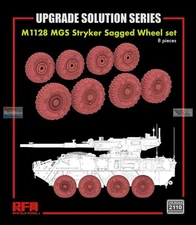 RFMRM2110 1:35 Rye Field Model M1128 MGS Stryker Sagged Wheel Set