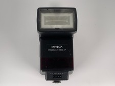 Minolta Program 4000 AF Flash for Alpha A Mount Dynax Maxxum Tested Working Japa