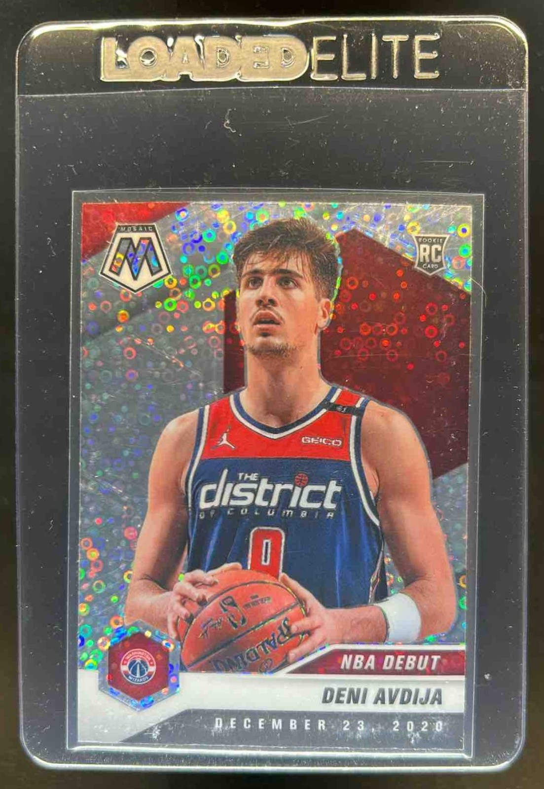 2020-21 Mosaic Deni Avdija RC Fast Break Silver #272 Wizards